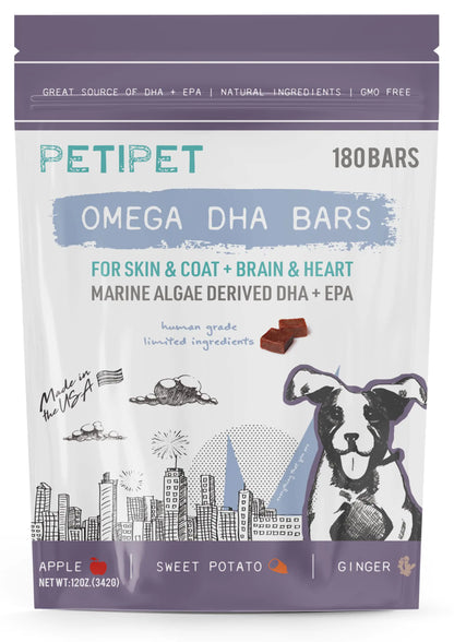 PETIPET Omega 3 Vegan Chew Treats for Dogs