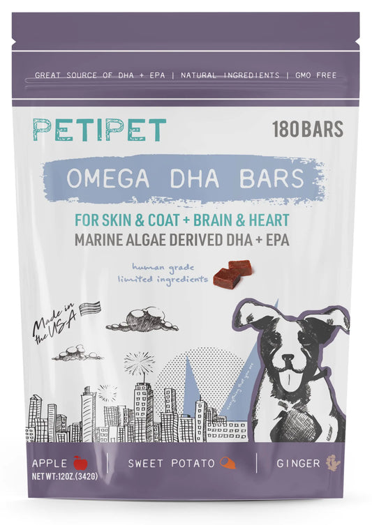 PETIPET Omega 3 Vegan Chew Treats for Dogs