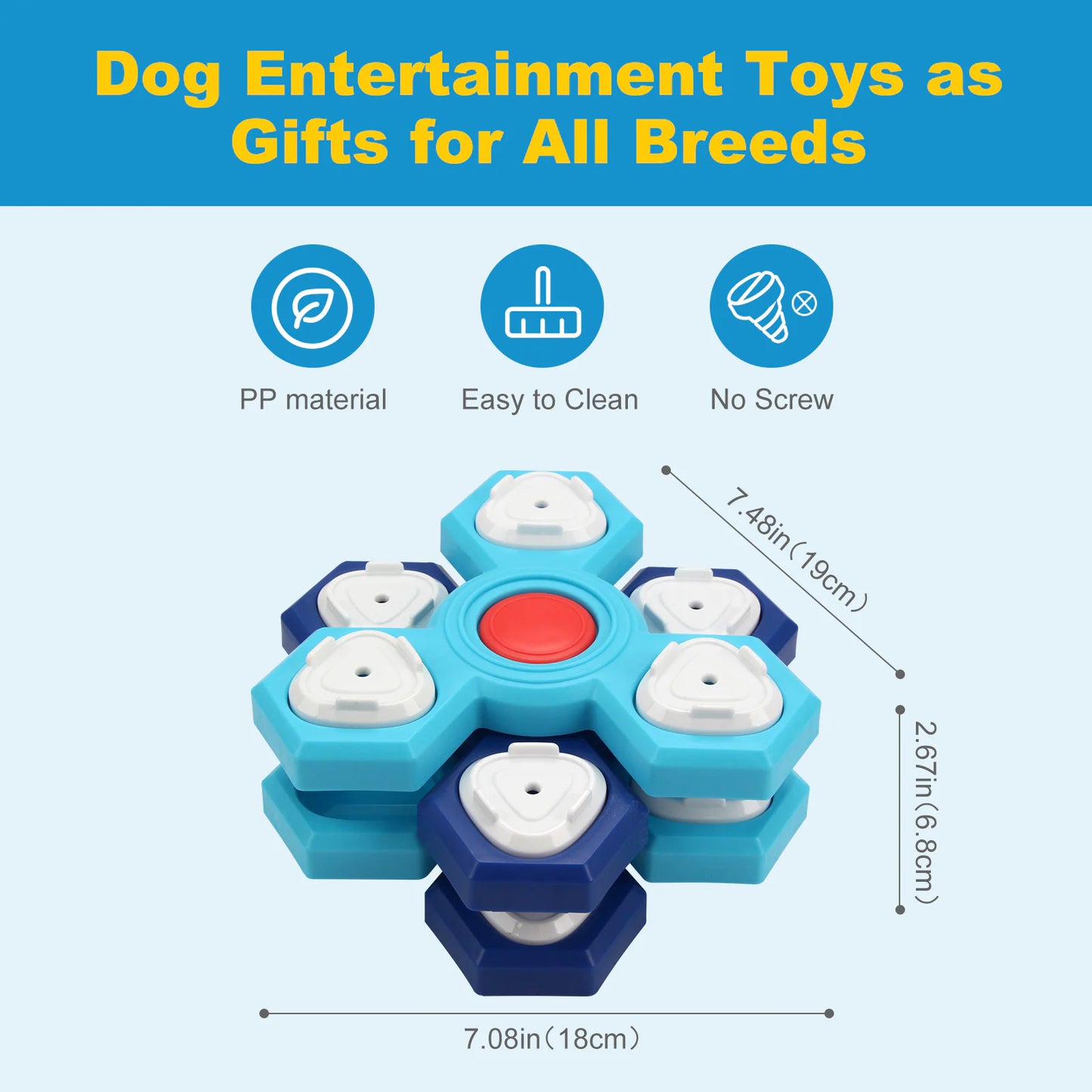 Dr.Q's Interactive Dog Treat Puzzle Toy