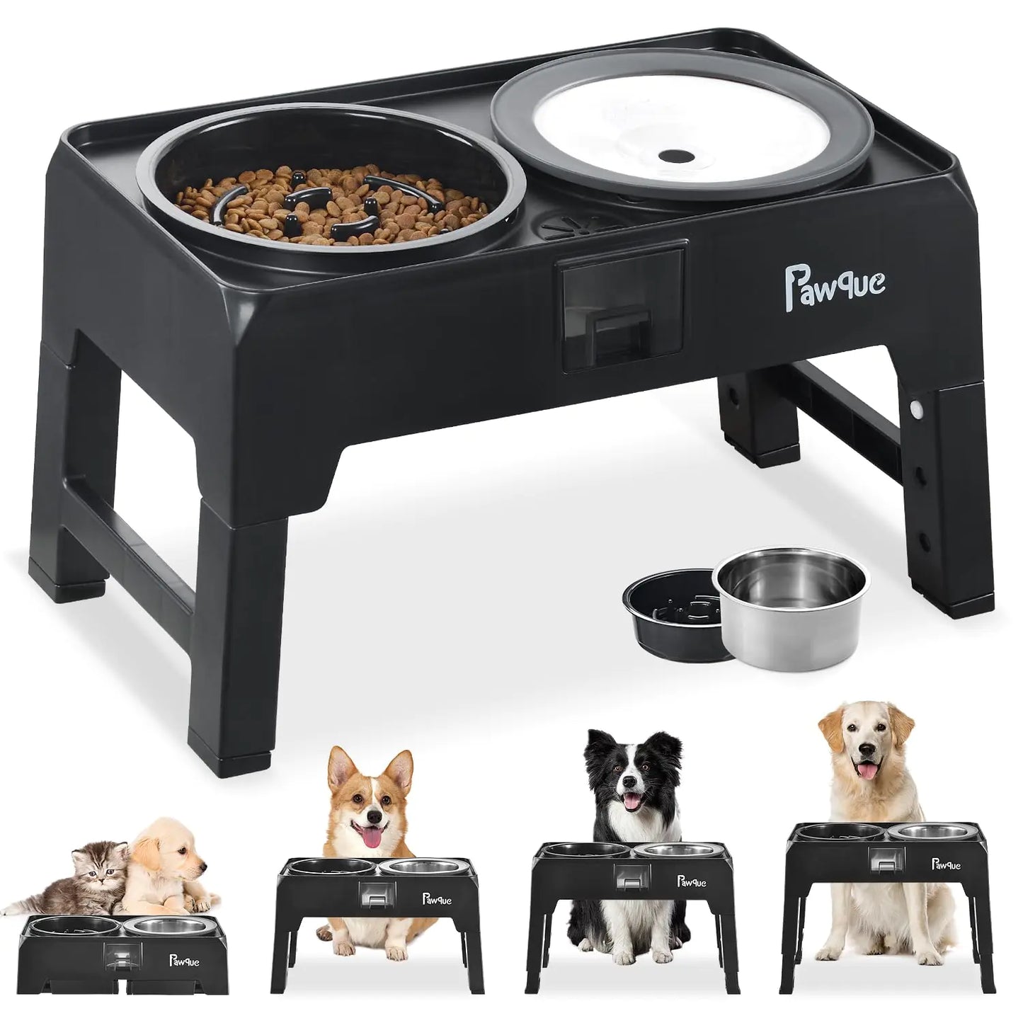 Adjustable Elevated Dog Bowl