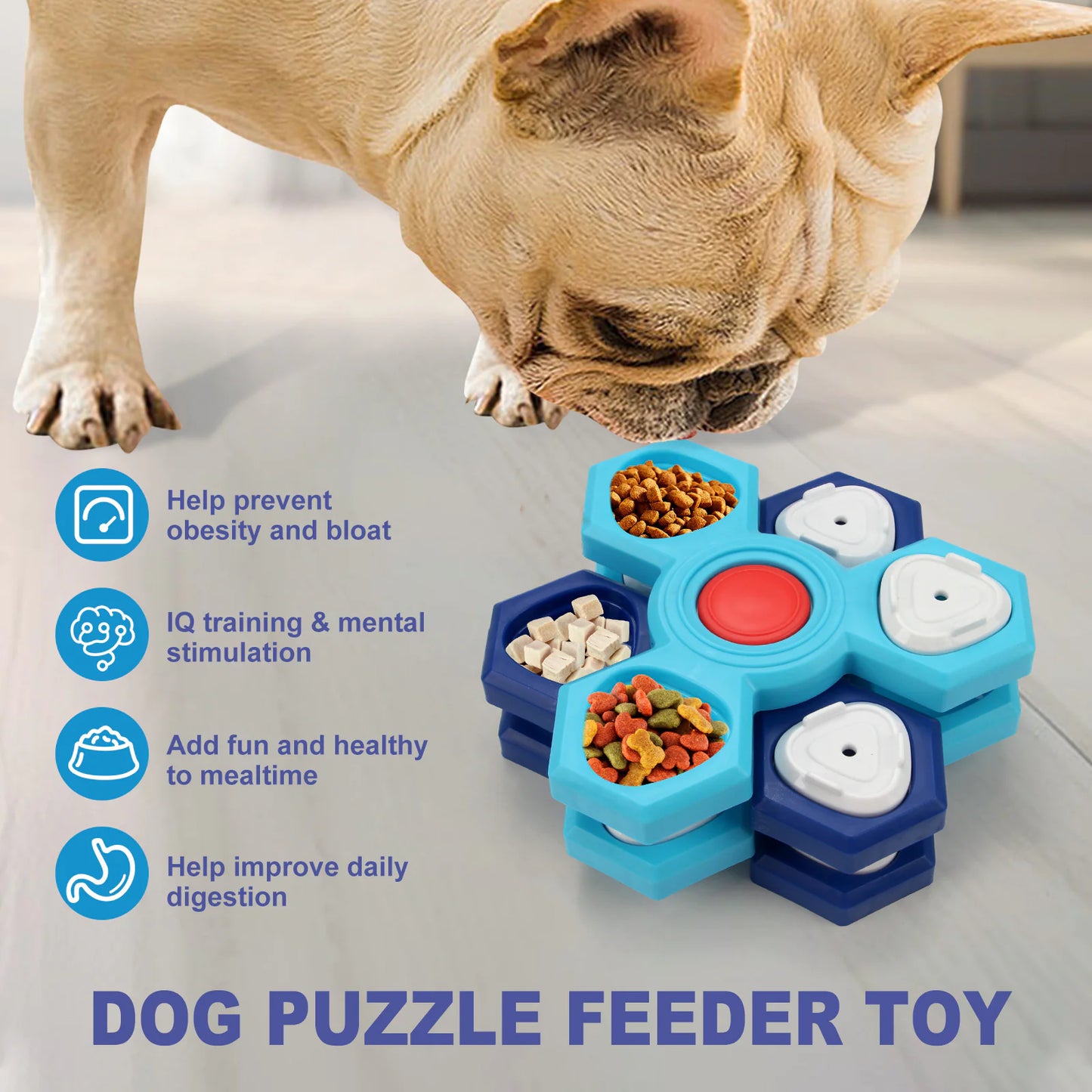 Dr.Q's Interactive Dog Treat Puzzle Toy